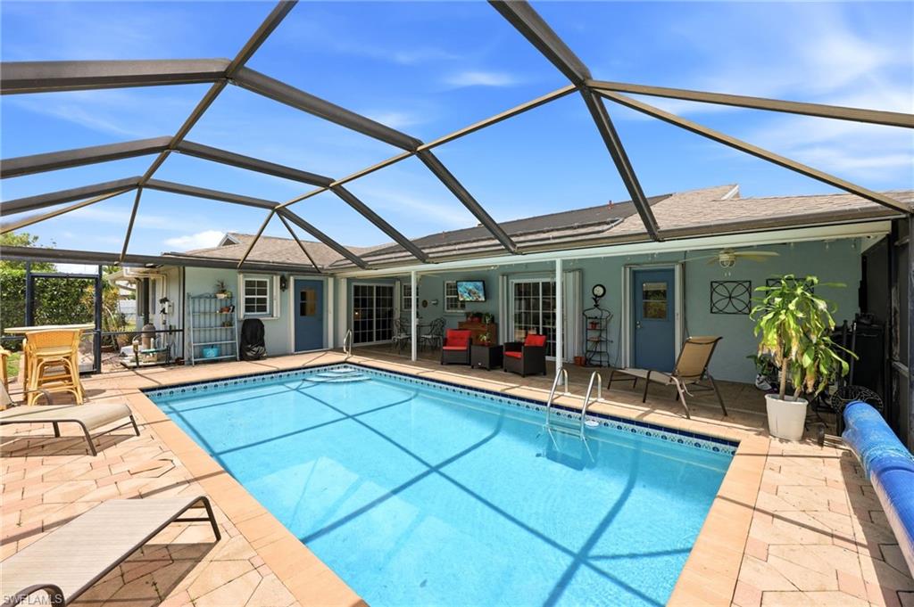 Pool patio and cage