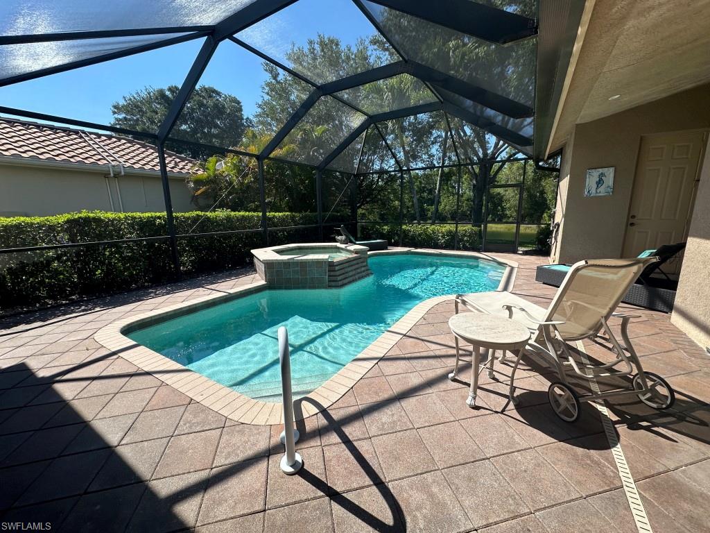 Pool and Spa area overlooking lake