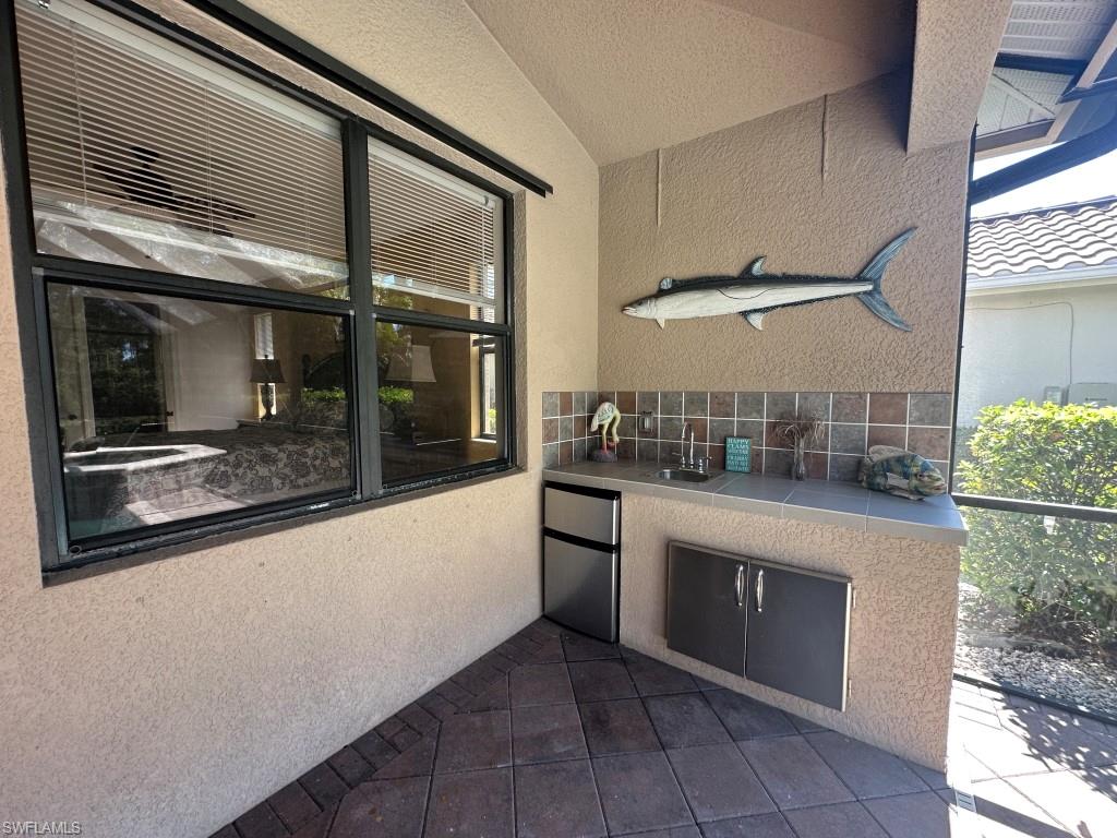 Mini outdoor kitchen