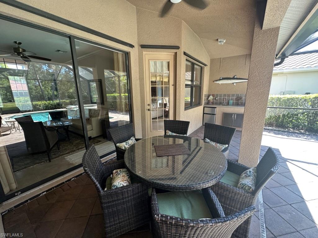 Outside dining