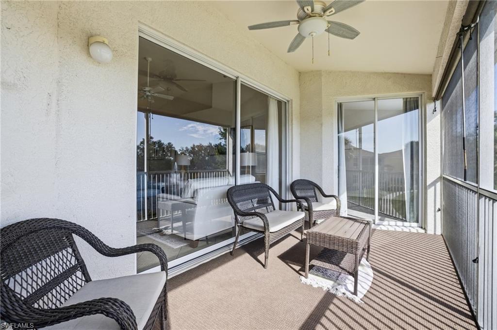 Lanai is large bright and spacious with lake views