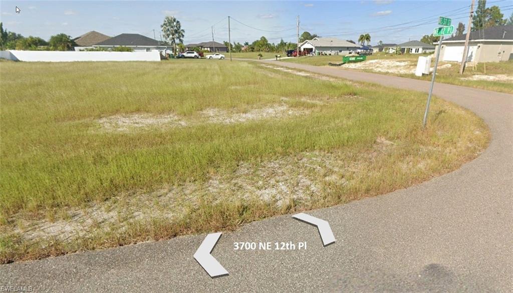 Corner view of the property