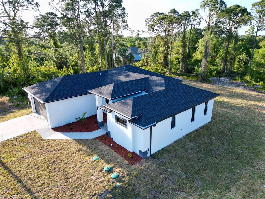 View from above of property