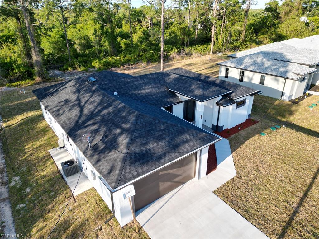 View from above of property