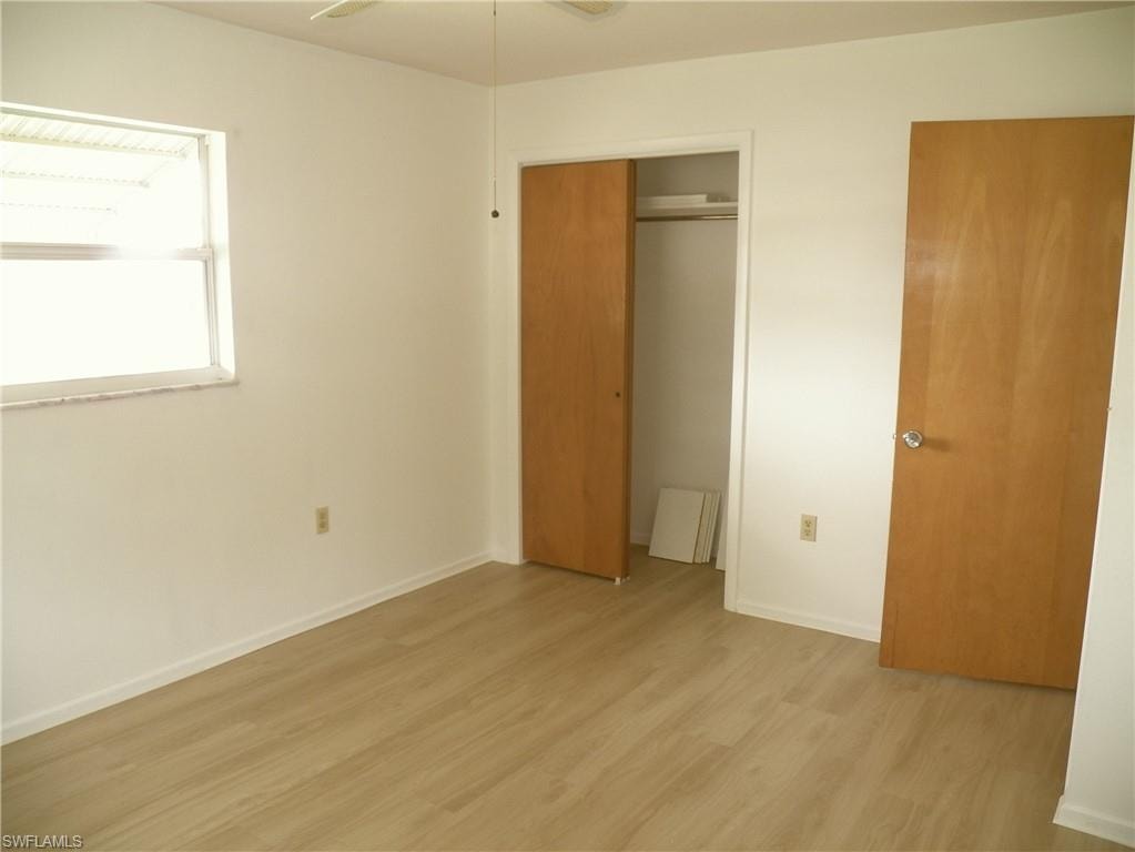 Guest bedroom with closet