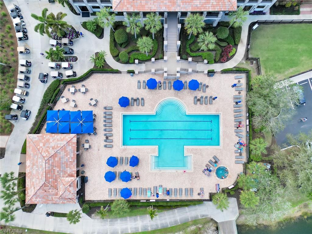 Aerial View of the Club Pool
