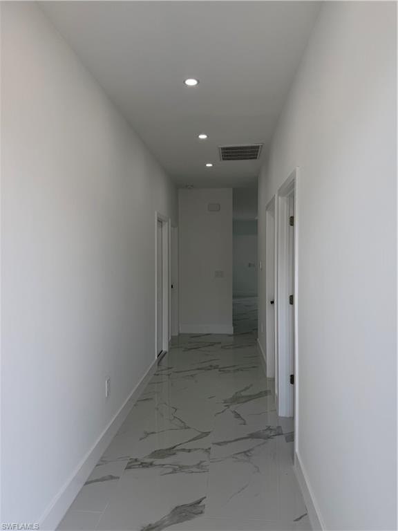 Beautiful walk way leading into kitchen