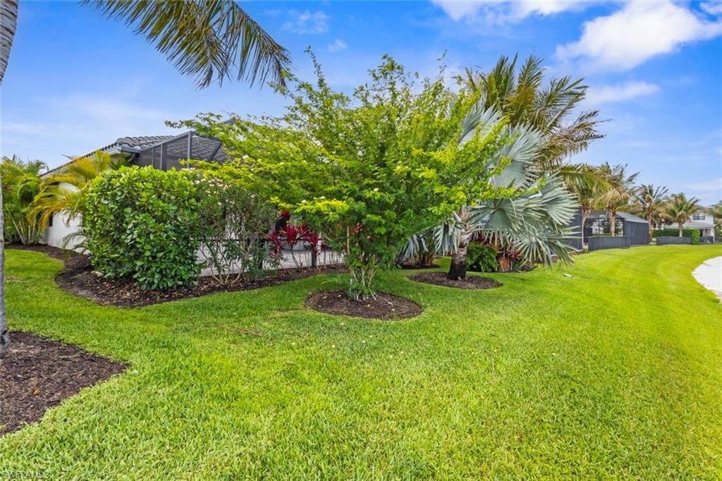 Beautifully landscaped yard