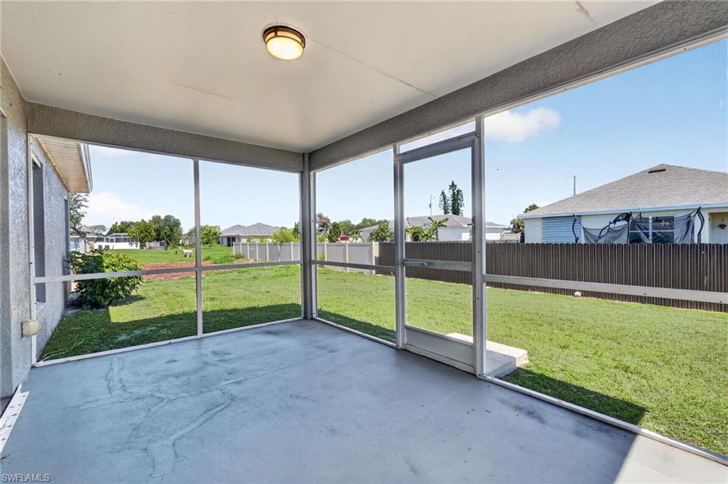 Spacious Patio Overlooking Yard