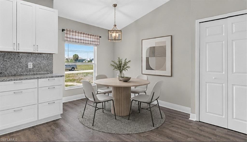 Dining Area Virtually Staged