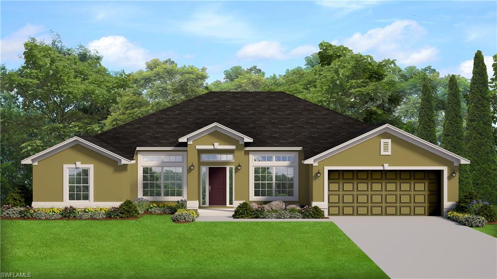 Architectural Rendering. Illustrating the exterior facade of the property