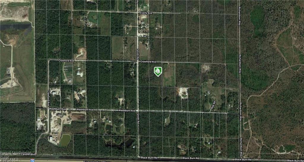 Aerial Map View. Displaying the property's geographic context and surrounding parcels