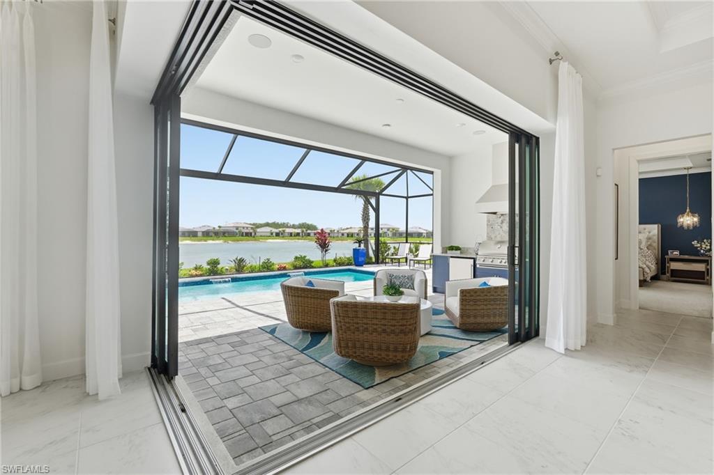Zero Corner Impact Sliding Doors to your Pool & Outdoor Kitchen