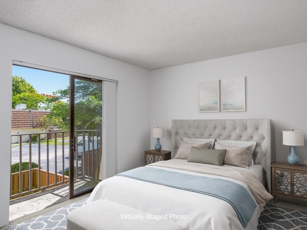 Virtually Staged beautiful Guest Bedroom