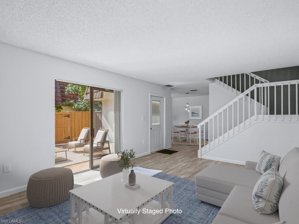Virtually Staged beautiful open Living Room