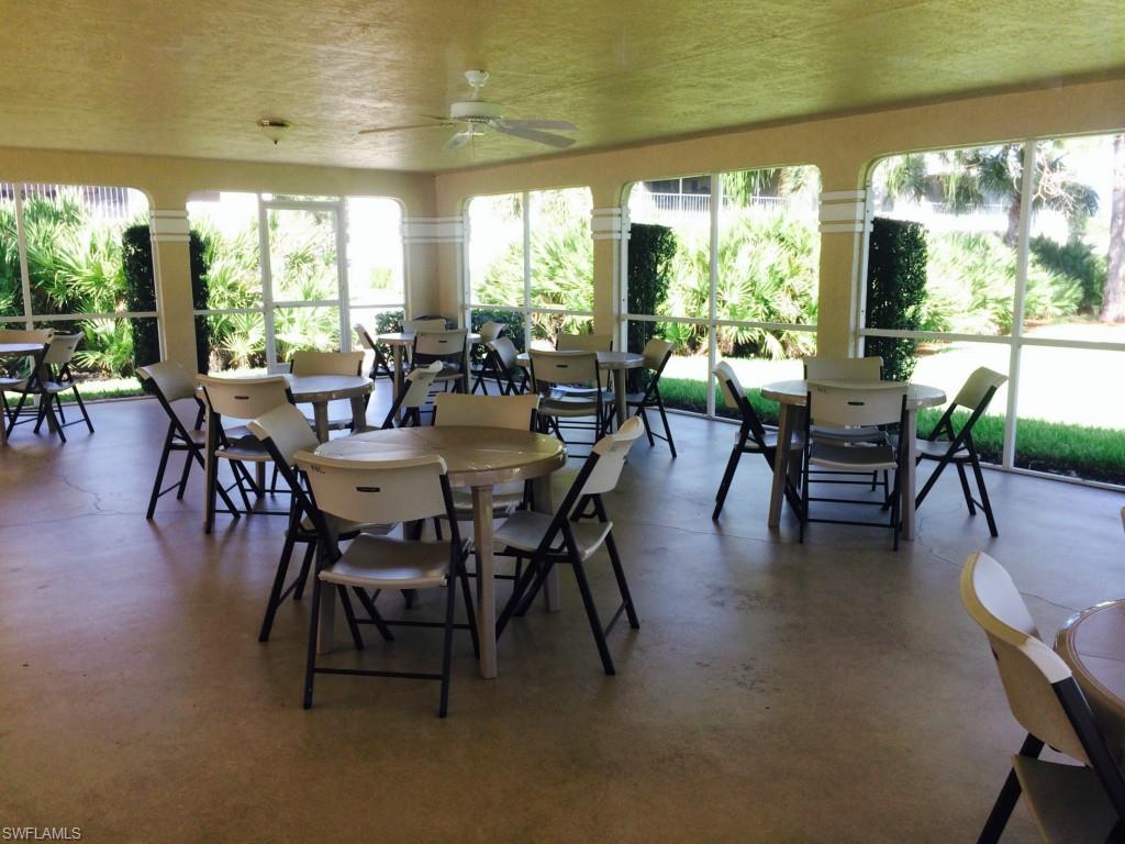 Clubhouse community room.  Pool bathrooms available at pool
