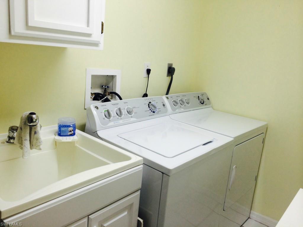 Laundry room in residence