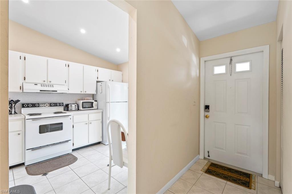 After entering the unit, step right into the kitchen