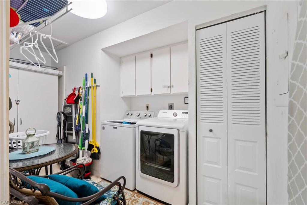 Full extra spacious laundry room in the unit