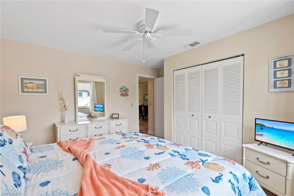 Closet space in the guest room as well