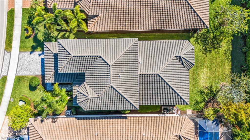Aerial view of home