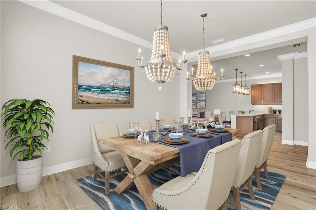 Formal Dining Room Virtually Staged