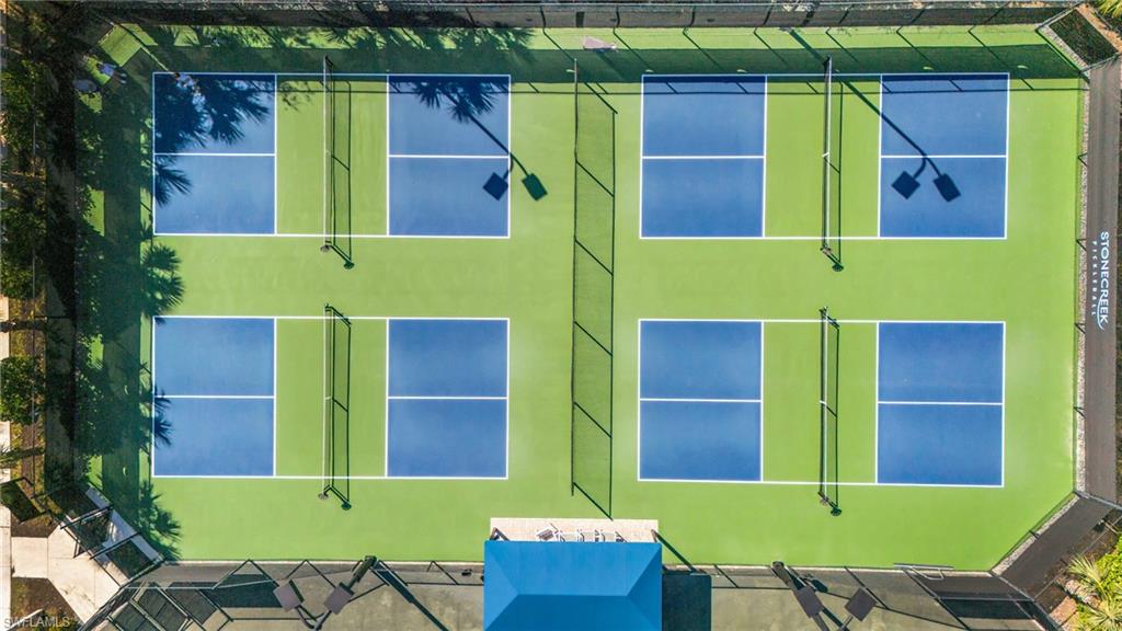 Aerial View of Pickleball