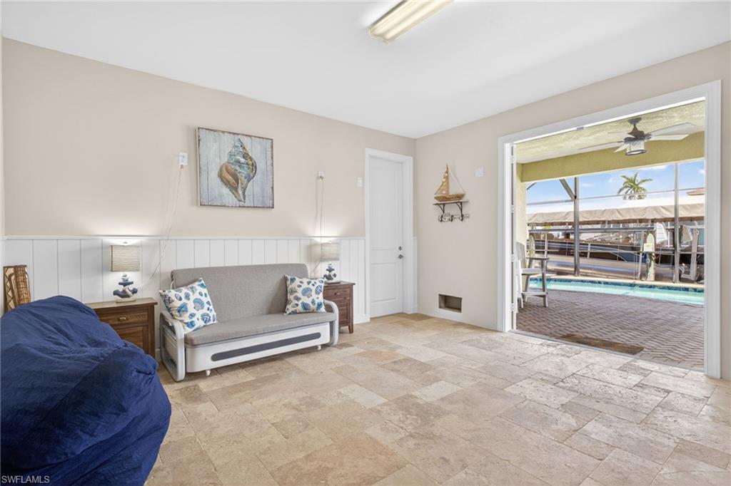 Family Room opens to pool