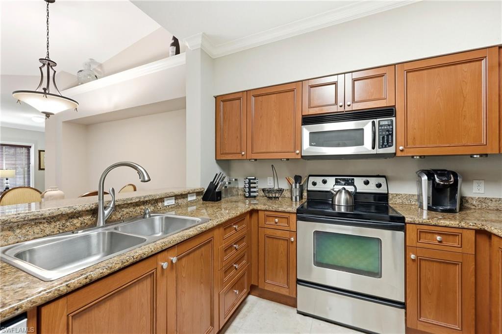 Work kitchen with stainless appliances