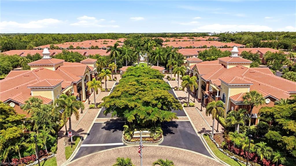 Beautiful view of the community "Town Center" featuring a Cafe, Bar, Movie Theater, Fitness Center, Management Office and more