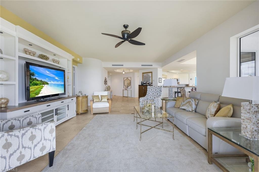 View of living area from lanai.