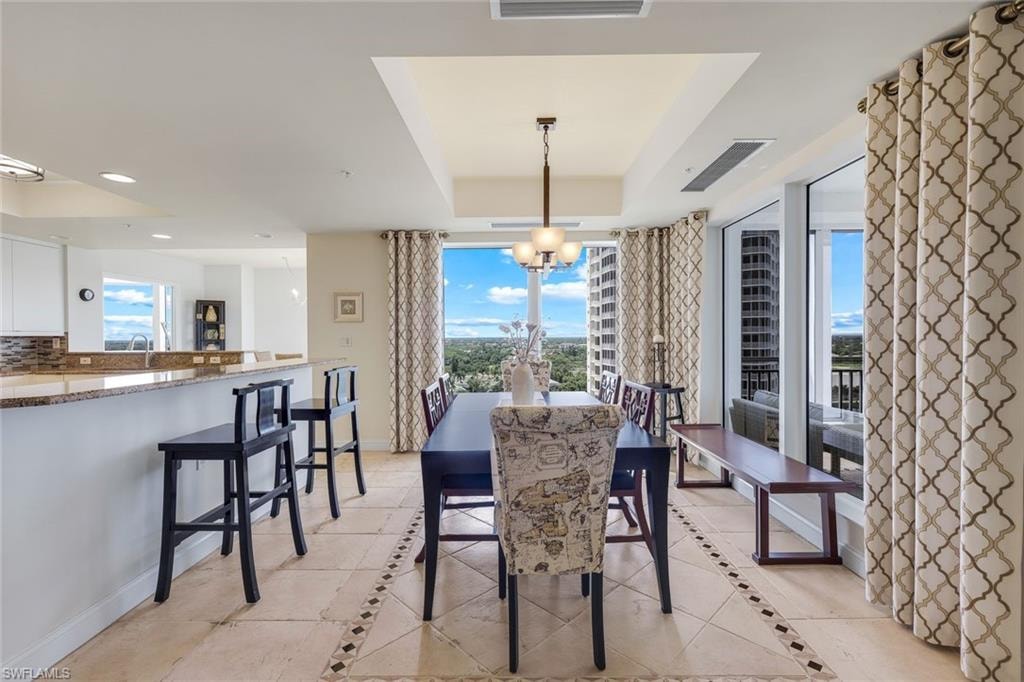 Open layout that connects the dining room to the kitchen for effortless entertaining.