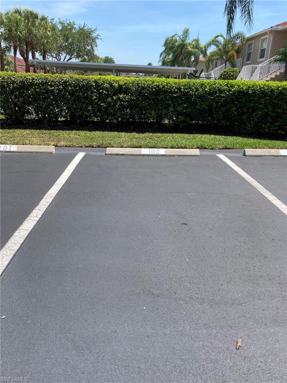View of uncovered parking lot