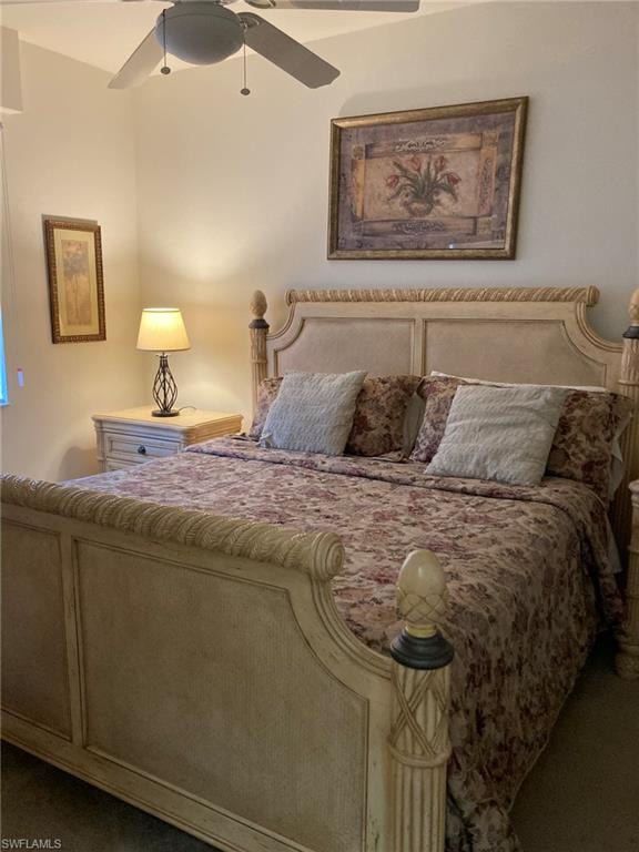 Bedroom featuring a ceiling fan