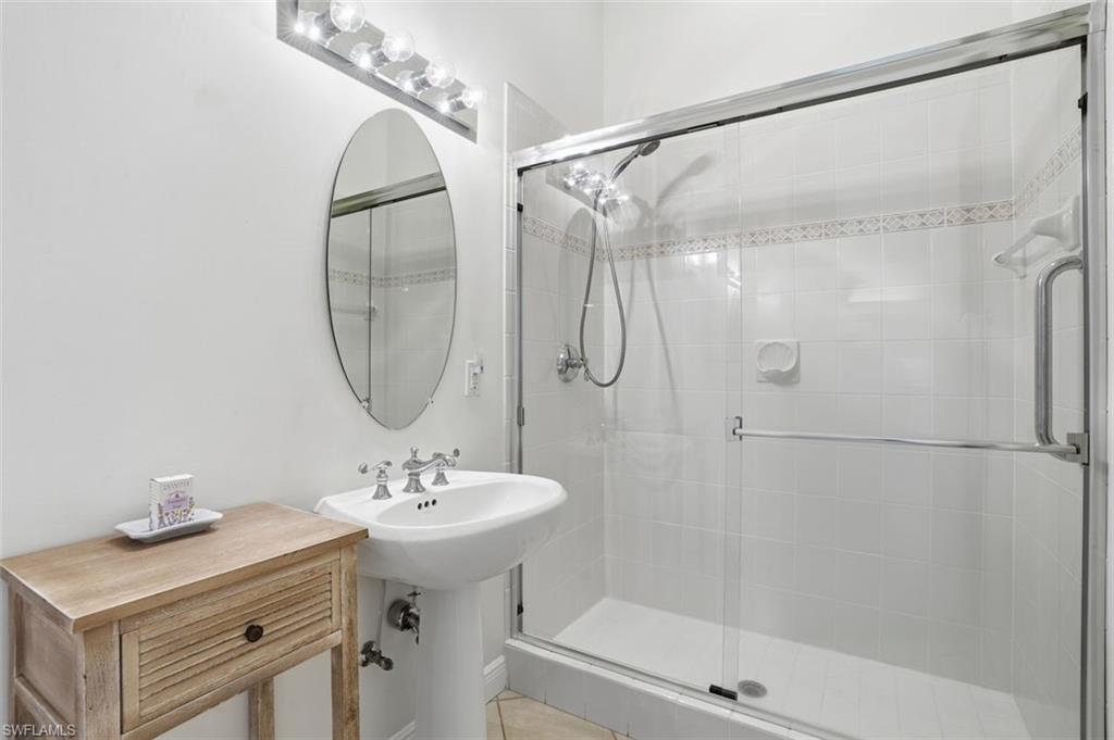 Guest and second bedroom bath with full shower