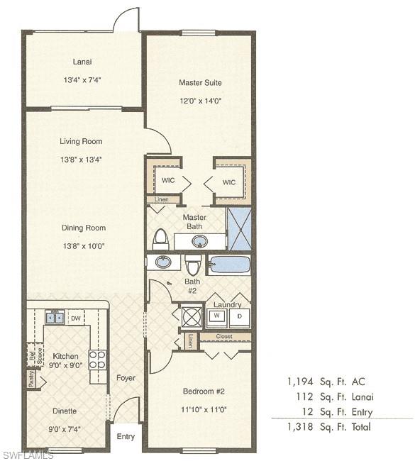 Ashbury Condo has Split Bedrooms for Privacy