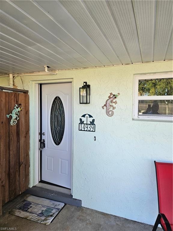 View of entrance to property