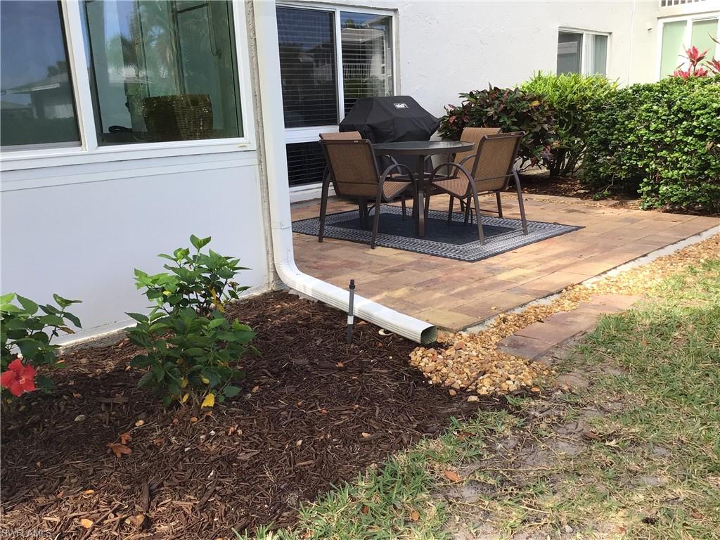 Landscaped back yard