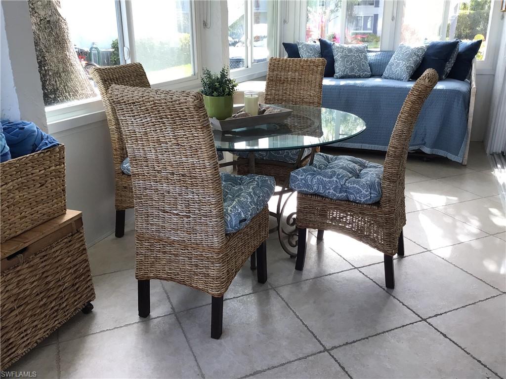 Lanai table and trundle bed