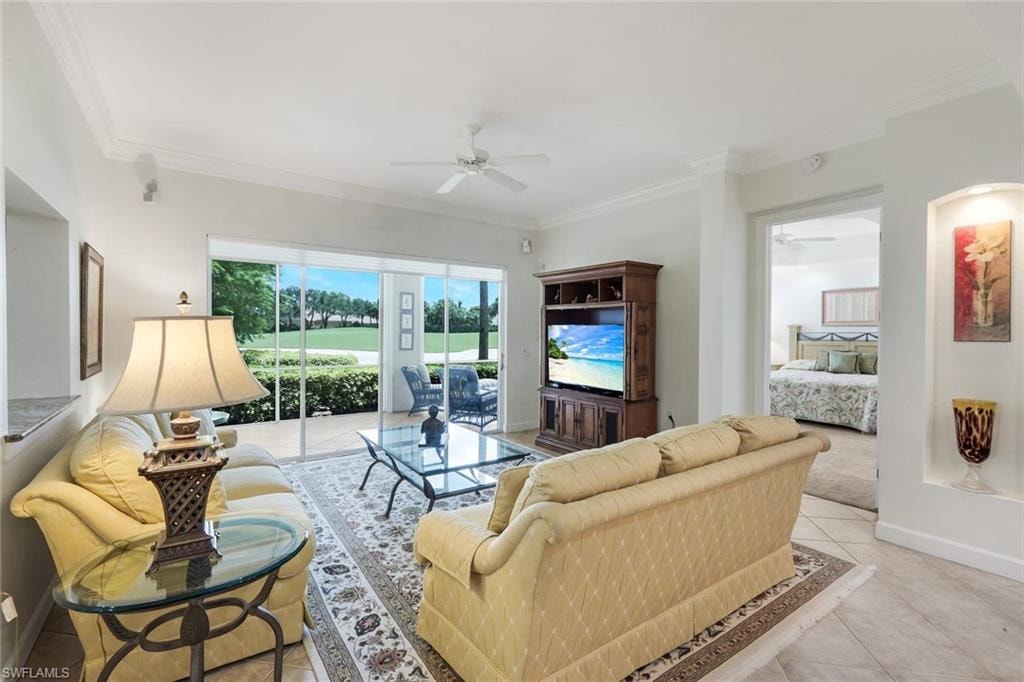 Living Room has the open kitchen pass through