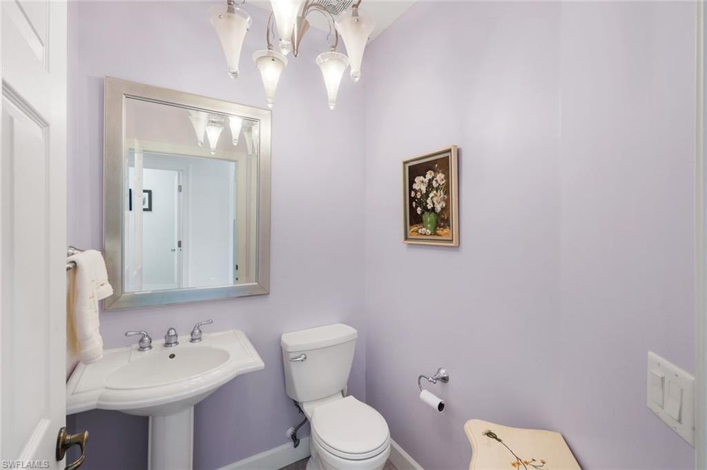 1/2 Bathroom next to the Den.