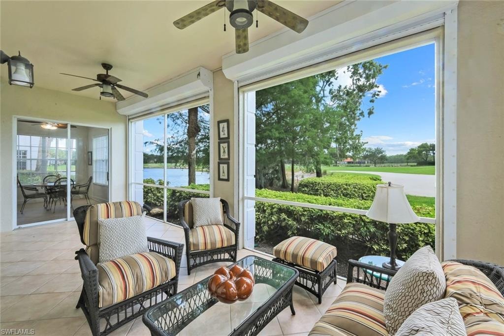 Beautiful southern exposure views from Indigo Isle. There are electric hurricane shutters on the lanai for easy lock and go.