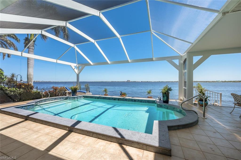 POOL OVERLOOKING RIVER