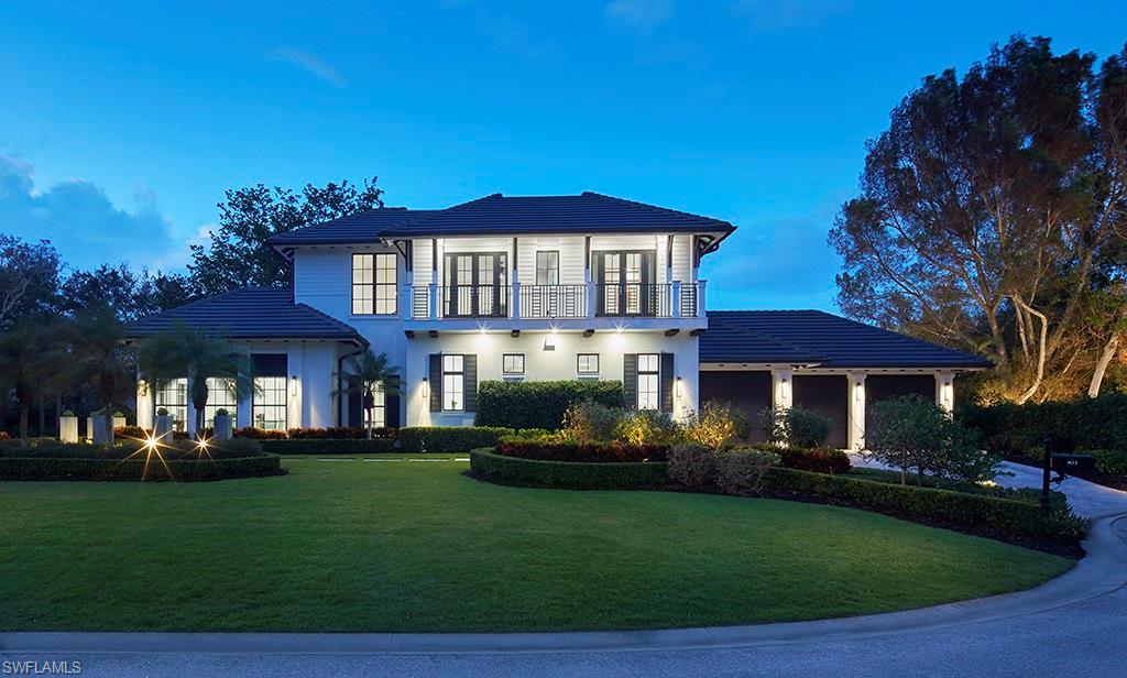 Front Elevation at Dusk