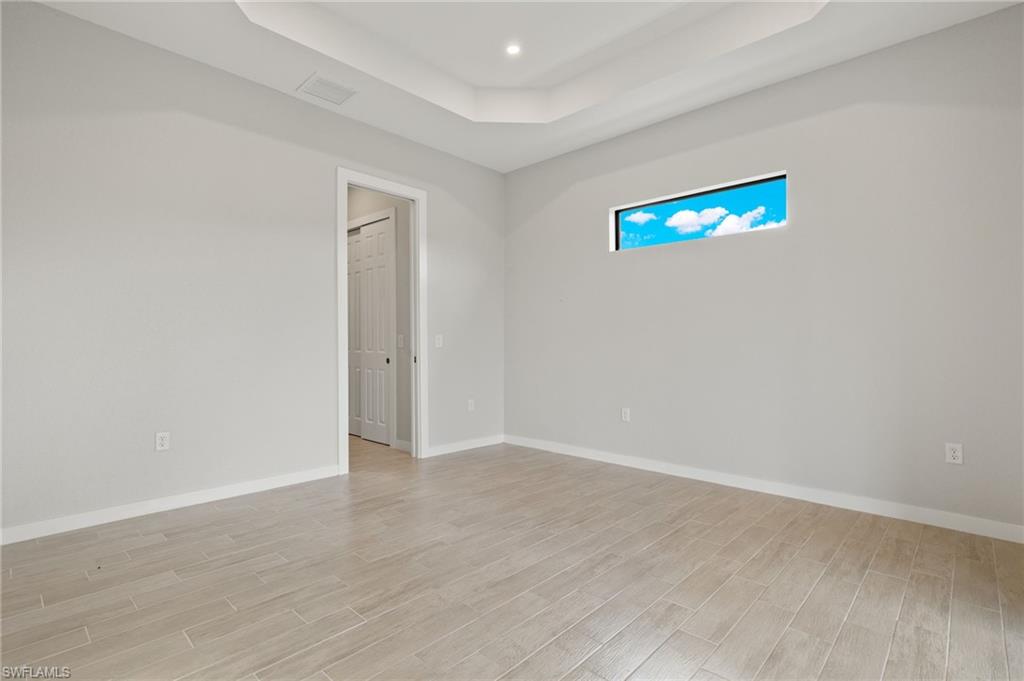 Flooring upgraded to premium, color-matched Luxury Vinyl Plank [LVP].