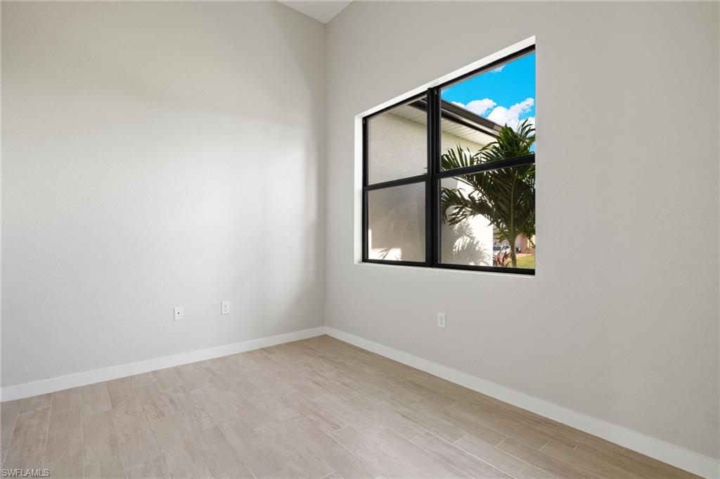 Flooring upgraded to premium, color-matched Luxury Vinyl Plank [LVP].