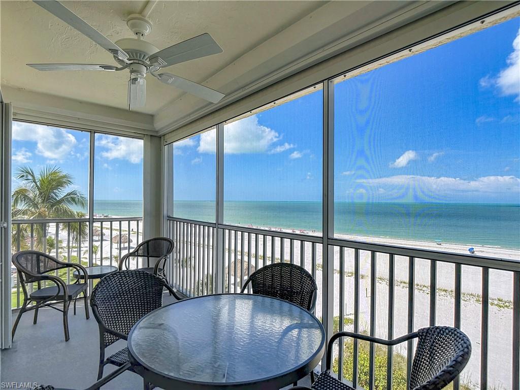 Beachfront balcony