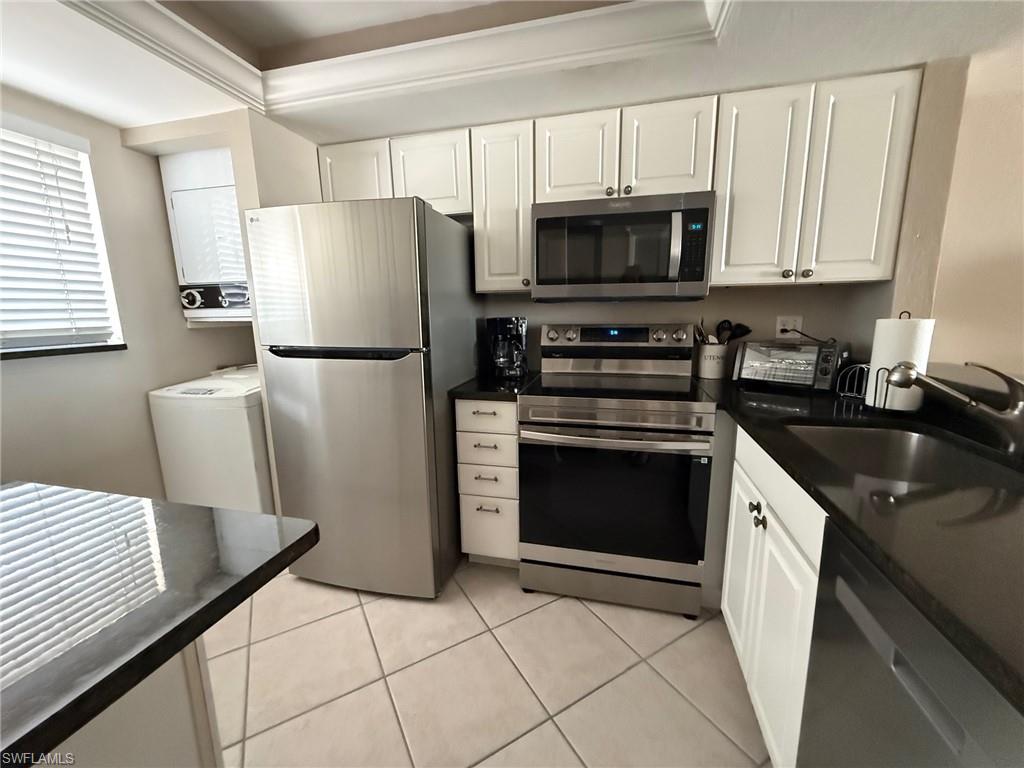 New stainless steel appliances.
