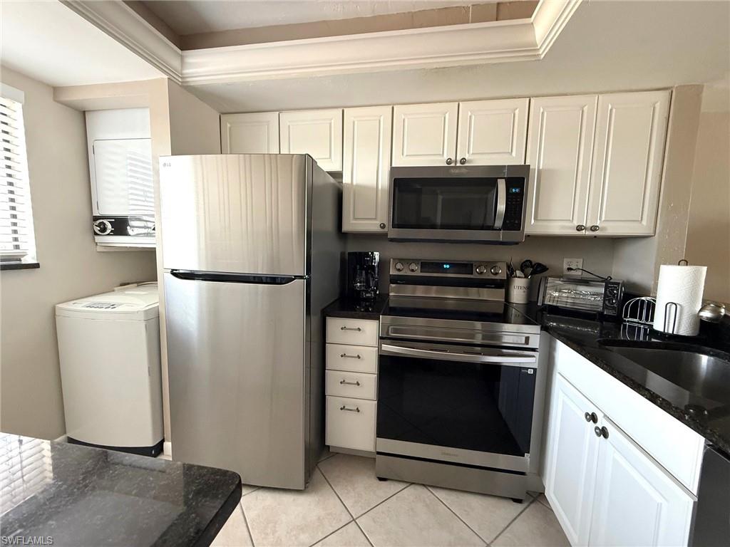 New stainless steel appliances.