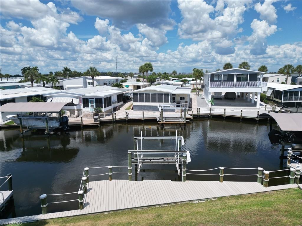 New dock and boat lift
